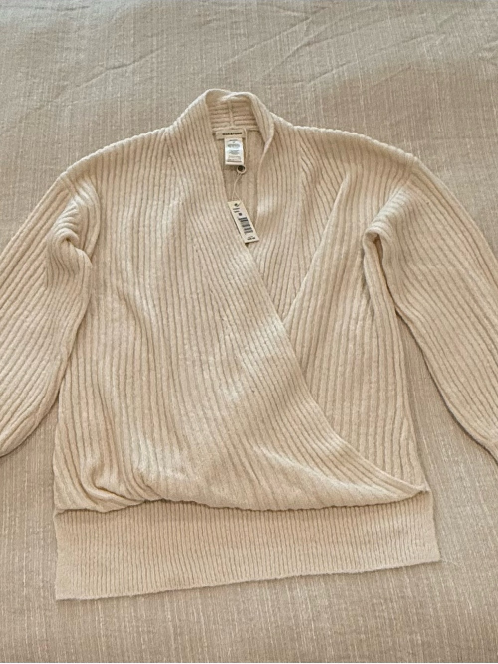 Max Studio Ribbed Wrap Sweater